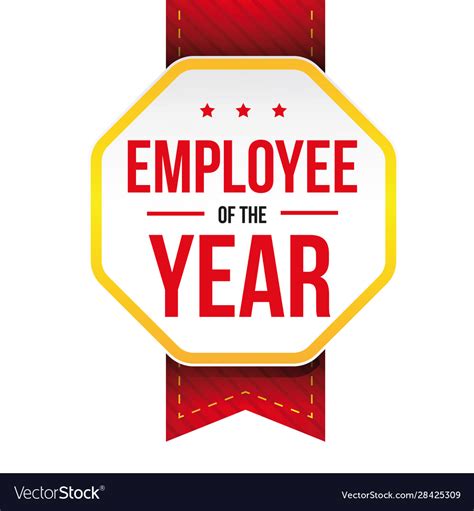 Employee Year Award Badge Royalty Free Vector Image