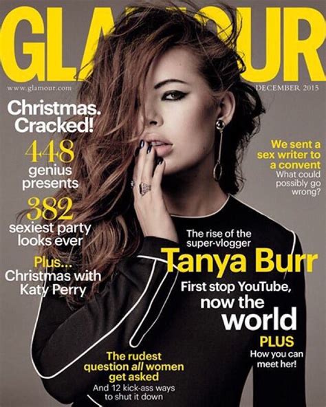 Tanya Burr Covers Glamour Magazine Uk December 2015