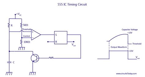 555 Timer Ic Block Diagram Working Pin Out Configuration Data Sheet