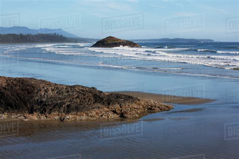 Scenery And Waves At Long Beach In Pacific Rim National Park Near