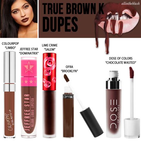 Kylie Cosmetics True Brown K Liquid Lipstick Dupes All In The Blush