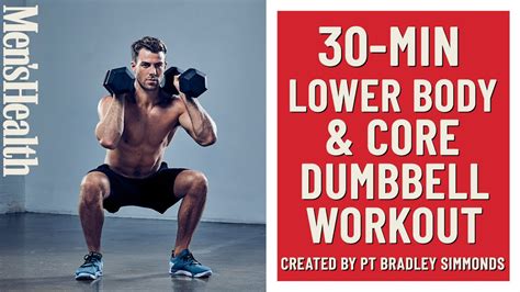30 minute lower body and core dumbbell workout men s health uk weightblink