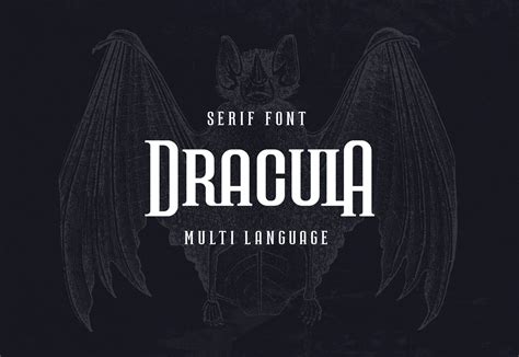 Dracula Multi Language Serif Font Serif Fonts Serif Dracula