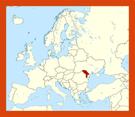 Location Map Of Moldova Maps Of Moldova Maps Of Europe  Map