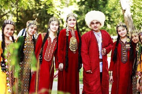 National Turkmen Clothes Part Of The Culture And Education Turkmen