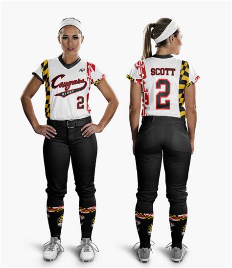 Custom Womens Softball Uniforms Sample Design A All Pro Team Sports