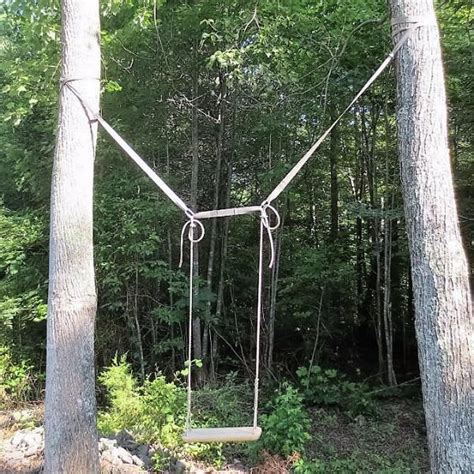 How To Hang A Rope Swing Between Two Trees The Tuscan Home Spring