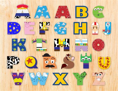 Abecedario Toy Story Png Clipart Alphabet Toy Story Letras Toy Story