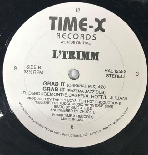 Ltrimm Grab It Remix 12 On Vinyl 1988 Ebay
