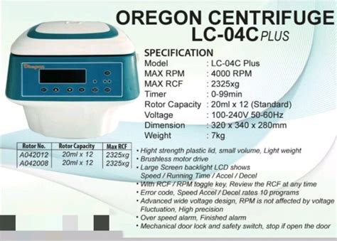 Jual Oregon Centrifuge Digital 12 Hole Atau Alat Prp Digital 12 Hole