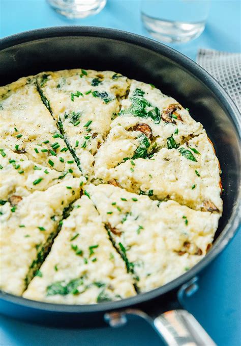 Egg White Frittata With Spinach And Feta Live Eat Learn