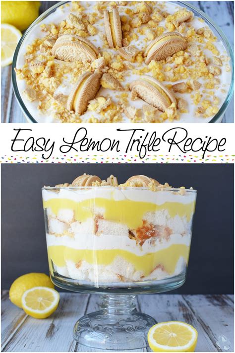 Easy desserts for 5 minutes from strawberries and banana. Light and Luscious Easy Lemon Trifle Recipe | A Magical Mess