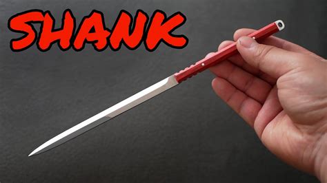 Knife Making Shank Shiv From Scrap Metal Youtube