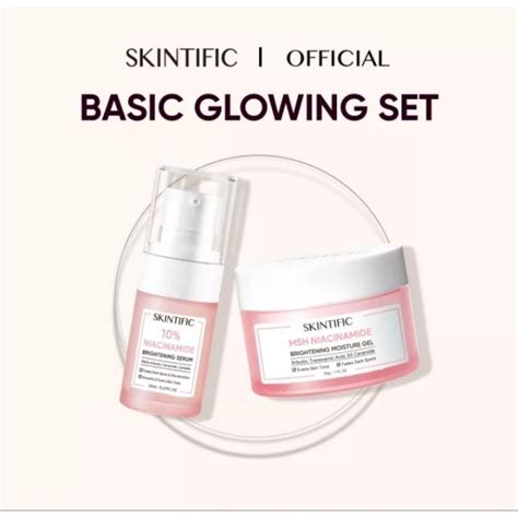 Jual Skintific Basic Glowing Set 2pcs Moisturizer Dan Serum Skintific