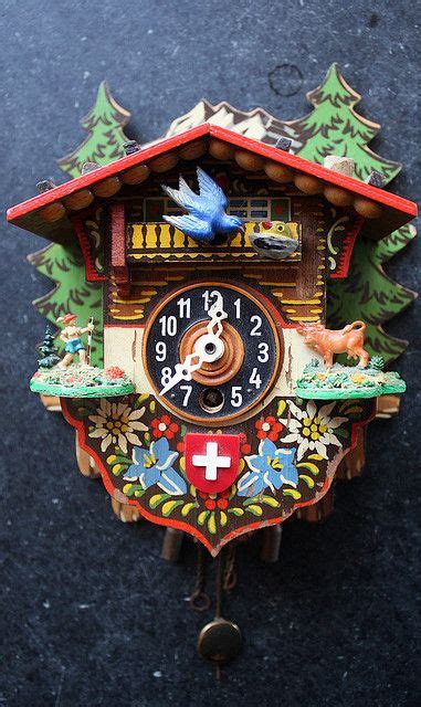 Swiss Cuckoo Clock Horloge Coucou Pendule Coucou Coucou Suisse