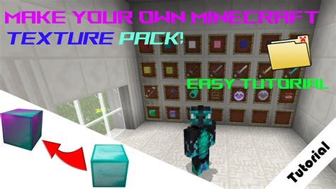 How To Make Custom Textures For Minecraft Easy Texture Pack Tutorial