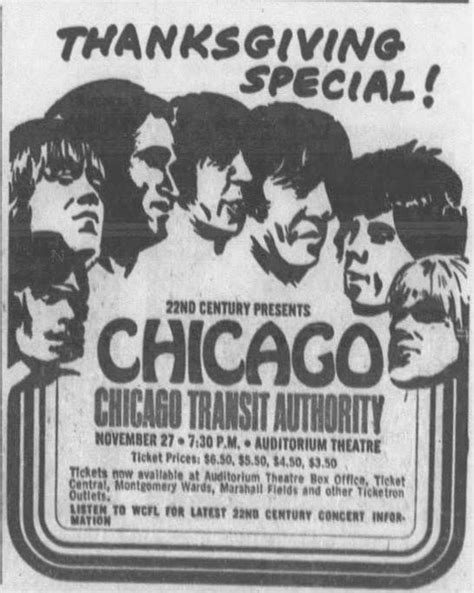 Pin By Robert Elliott On Fav Music Chicago Transit Authority Theater