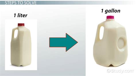 How To Convert Liters To Gallons Video Lesson Transcript