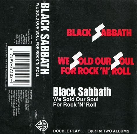 Black Sabbath We Sold Our Soul For Rock N Roll SR Cassette Discogs