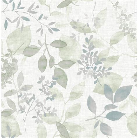 Nuwallpaper Breezy Green Peel And Stick Wallpaper Nu4371 The Home Depot