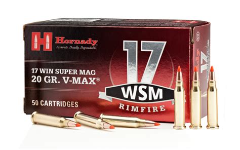Hornady 17 Wsm 20 Gr V Max Rimfire Ammo 50box Sportsmans Outdoor