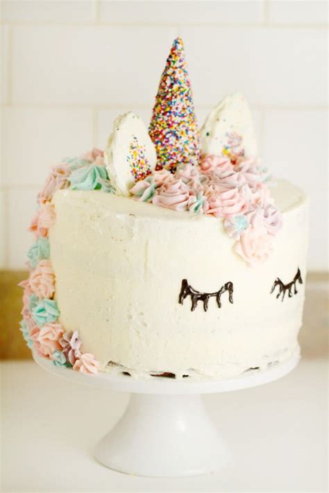 Unicorn Cake Pan Diy Unicorn Birthday Cake Unicorn Party Round Cake