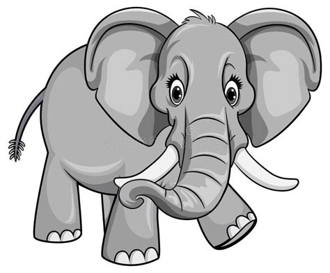 Cute Elephant In Cartoon Style Stock Vector Illustration Of Graphic
