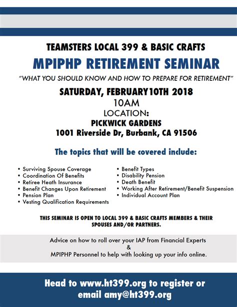 As of 2019, you will no longer have to pay a penalty on your federal tax return if you're not insured, as the fine was rescinded for the 2019 tax year, though some states may still have mandates. MPIPHP Retirement Seminar - Teamsters Local 399 Hollywood