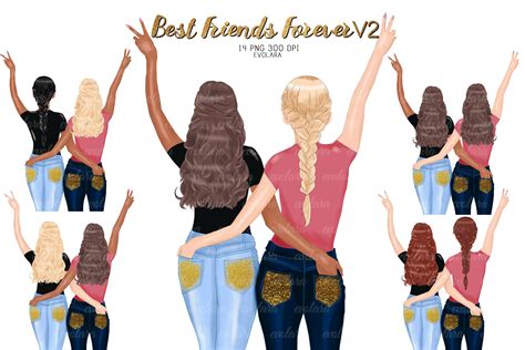 Best Friends Forever Clipart