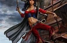 pirate crimson wench femmes cuded shane braithwaite piratas pirata sea dessins