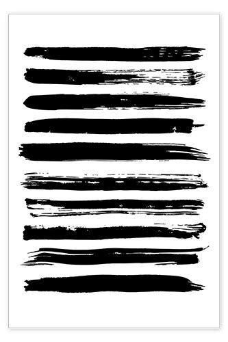 „schwarze Linien Auf Weiß“ Von Editors Choice Als Wandbild Oder Poster