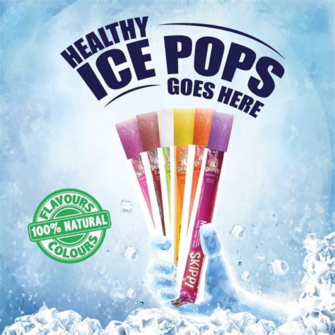 Skippi Icepops 100 Natural Juice Bars Fat Free Ice Pops Raspberry