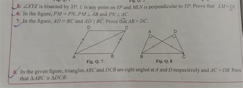 In The Figure Ad Bc And Ad Parallel Bc Prove That Ab Dc