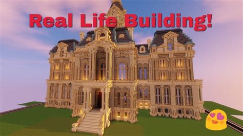How To Build Real Life Buildings In Minecraft Courthouse Structure