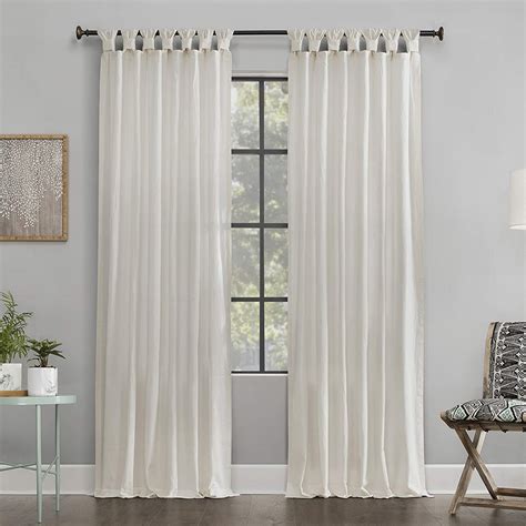 Alpha Jp 52 X 108 Panel White Archaeo Washed 100 Cotton Twist Tab Curtain Home And Kitchen