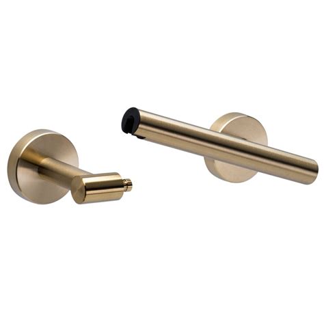 Sorrento Bath Hardware Collection Two Post Pivot Toilet Paper Holder In Satin Brass By Sure