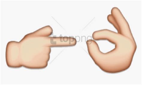 Boi Hand Emoji Png Download Images Background Toppng Emoji Finger Transparent PNG X