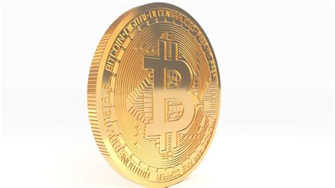 Bitcoin Realistic Detailed 3d Model Animated Cgtrader