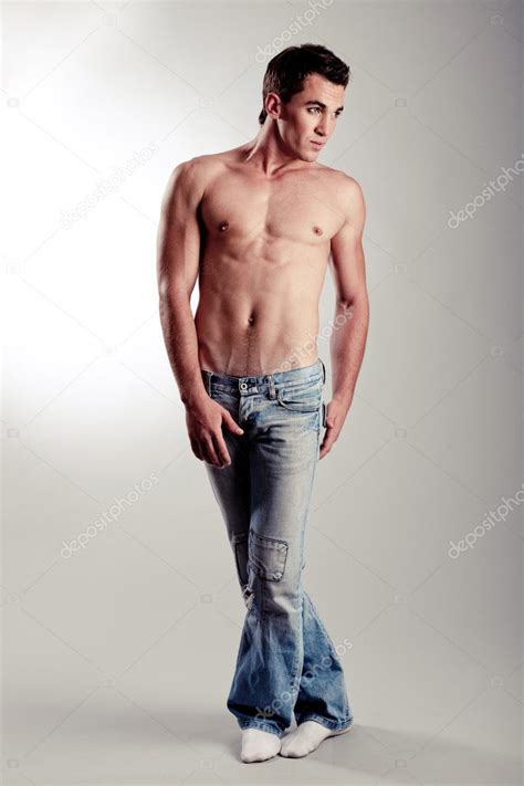 Shirtless Young Male Posing — Stock Photo © Imagerymajestic 1370509