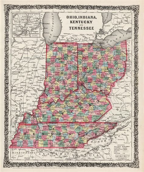 Map Of Kentucky And Indiana World Map