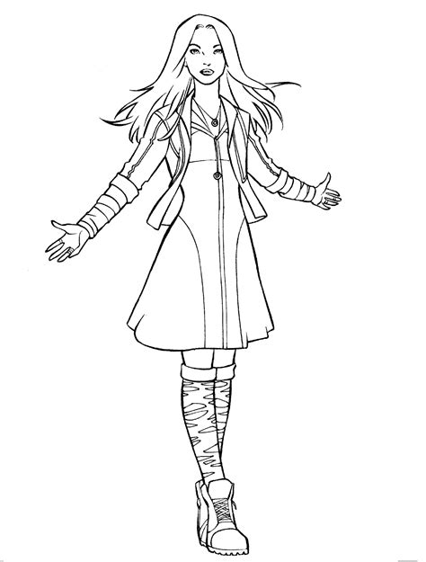 Wanda Maximoff Coloring Pages Lucillenwest