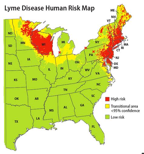 Lyme Disease Map Pinpoints Areas Where Disease Poses Biggest Threat