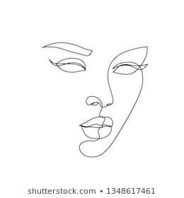 Search more hd transparent abstract lines image on kindpng. abstract face one line drawing. Beauty Woman Portrait ...