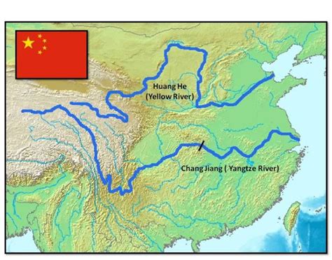 Map Of China Yellow River Us States Map