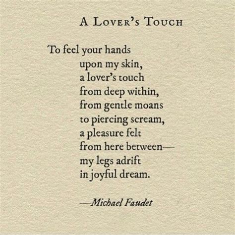 A Lovers Touch Michael Faudet Quotes Feelings