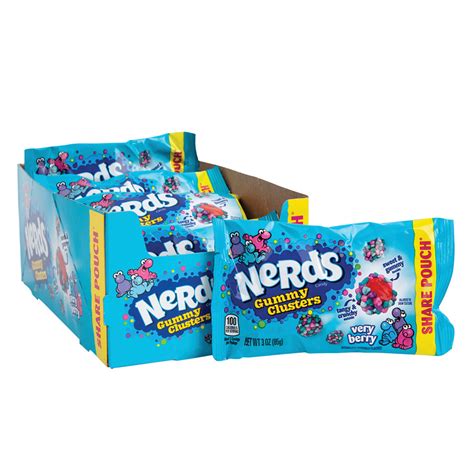 Nerds Very Berry Gummy Clusters 3 Oz Bag Nassau Candy