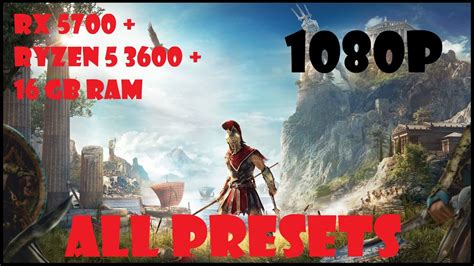 Assassin S Creed Odyssey All Settings Benchmark RX 5700 Ryzen 5