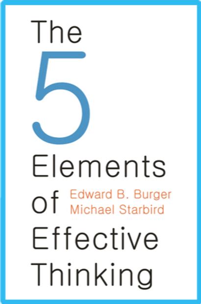 The 5 Elements Of Effective Thinking סיכום ספר