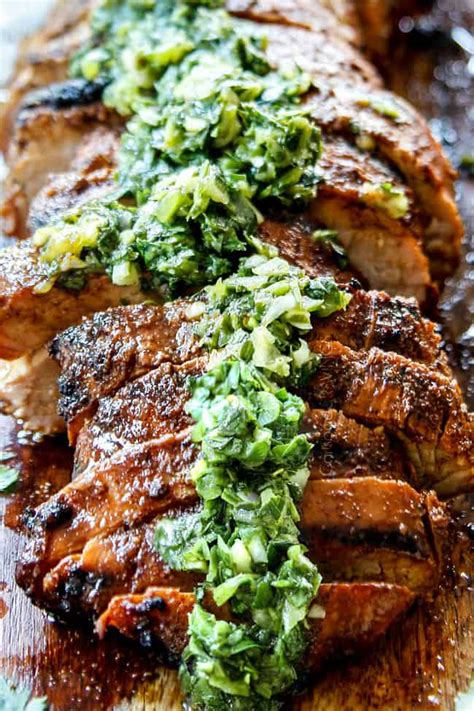 Grilled Pork Tenderloin With Chimichurri Step By Step Photos Tips