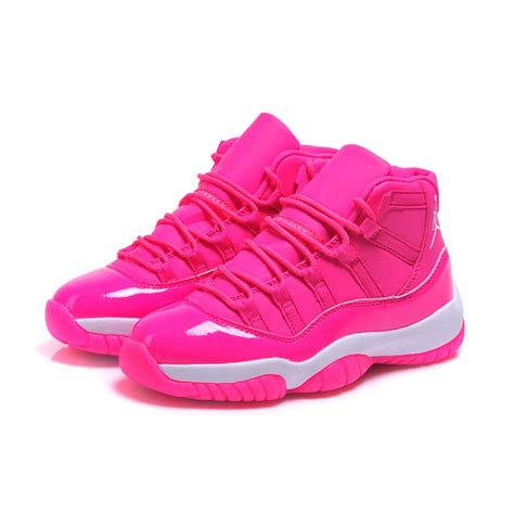 Women Air Jordan 11 High Top All Pink Women Jordan Shoes Women